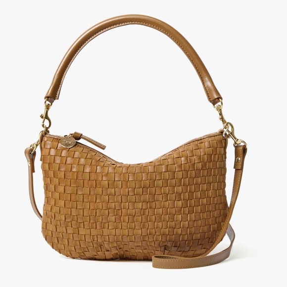 NWT CLARE V. Petit Moyen woven mini messenger bag in Sequoia. - Picture 2 of 8